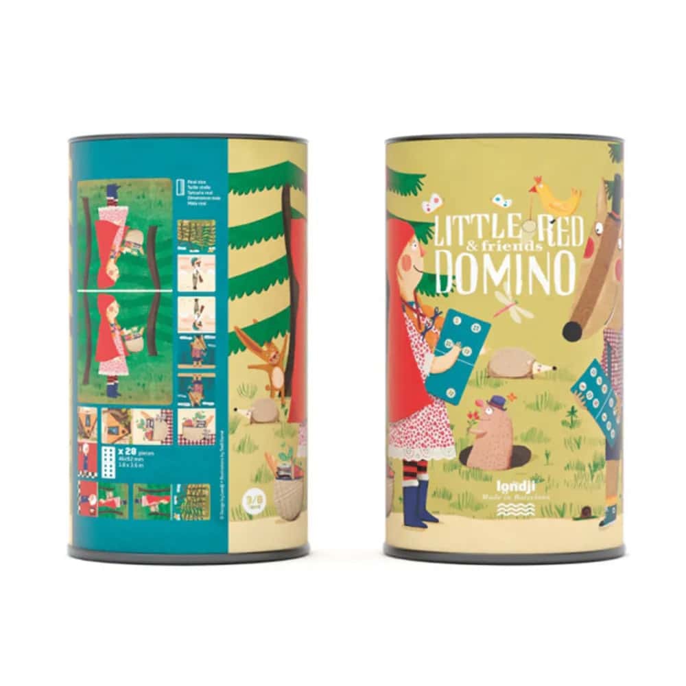 Londji 小紅帽骨牌遊戲，童話故事結合經典骨牌遊戲，兩面設計皆可遊玩