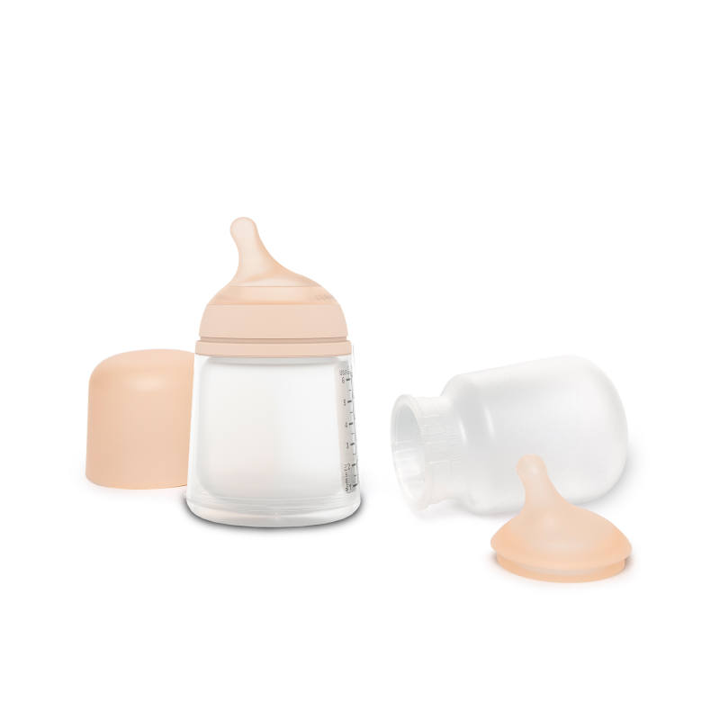 Suavinex - Zero zero母乳餵養奶樽啟蒙套裝(180毫升,自適應流量奶嘴)