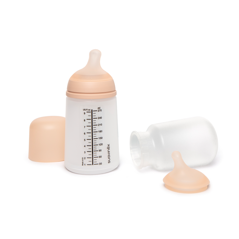 Suavinex - Zero zero母乳餵養奶樽續航套裝(270毫升,中流量奶嘴)