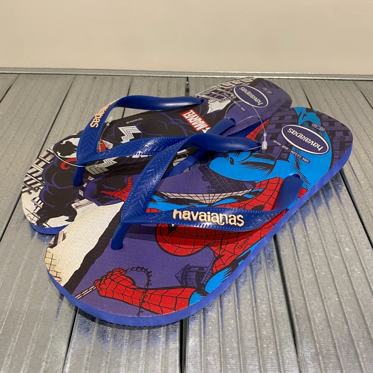 Havaianas 哈瓦仕 拖鞋 男鞋 女鞋 漫威 復仇者聯盟 蜘蛛人Top Marvel Classics 藍 4147012-2711U