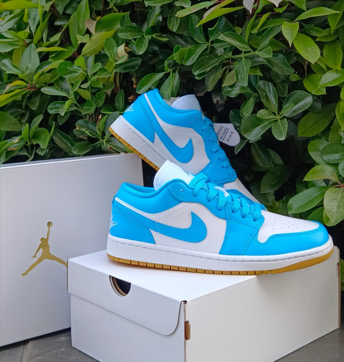 男女鞋 NIKE W AIR JORDAN 1 LOW 藍白 低筒 喬丹 復古 休閒鞋【DC0774-104】AJ1