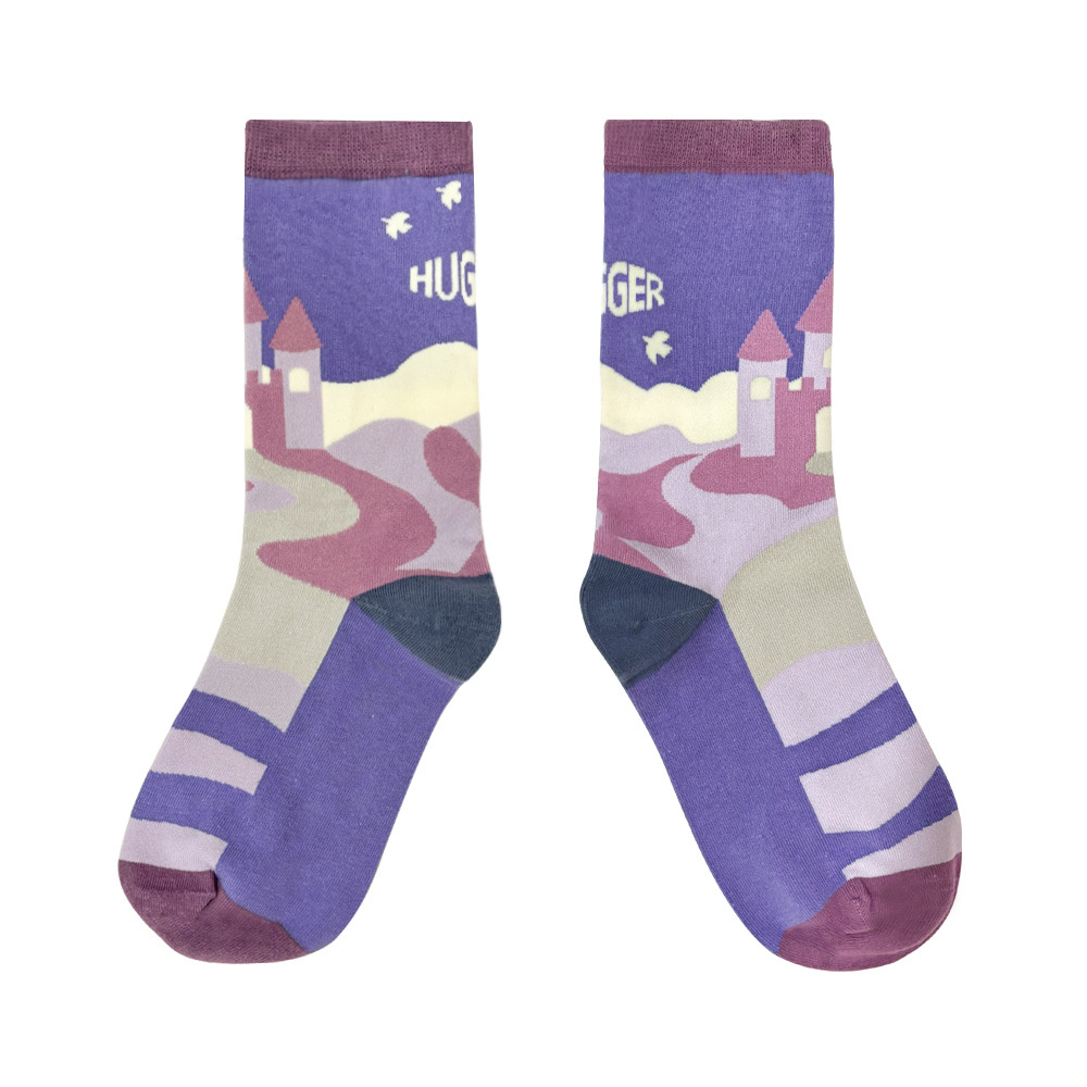 舒適中筒成人襪-亮麗公主