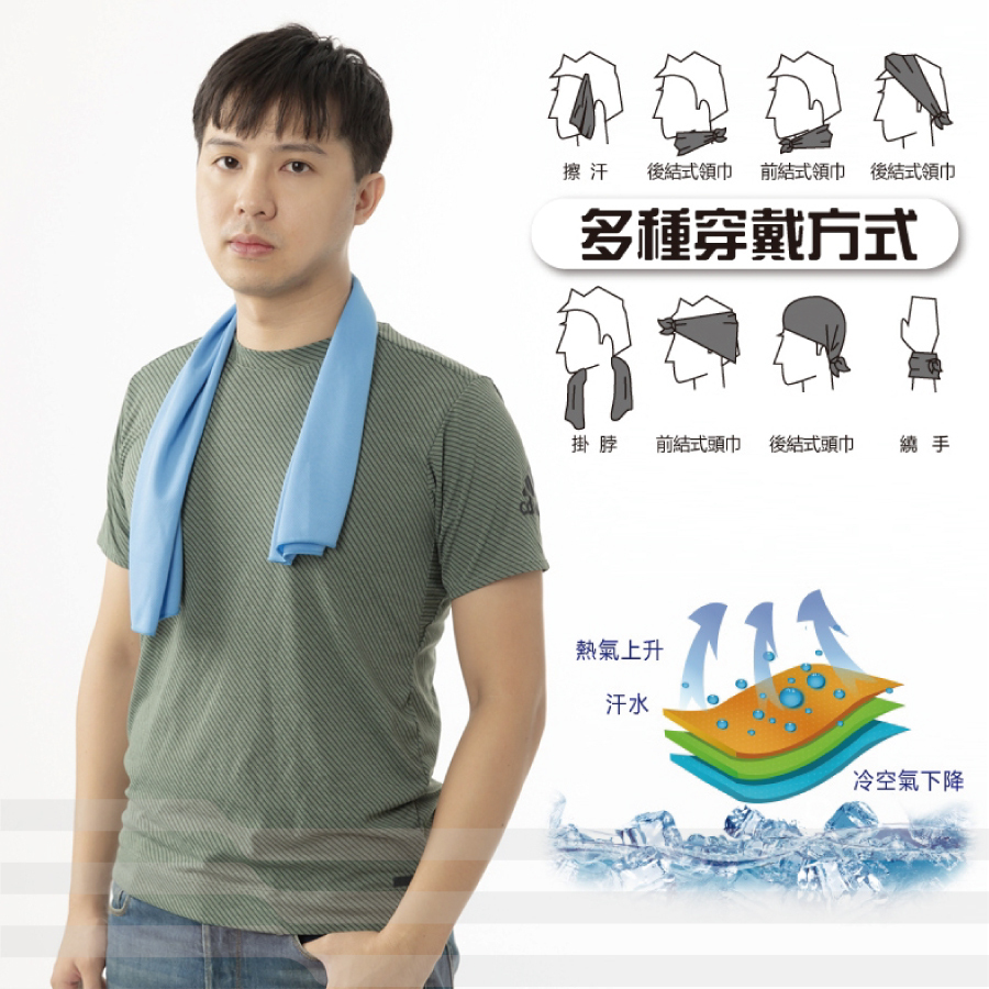 芽比降溫COOL涼感巾4032