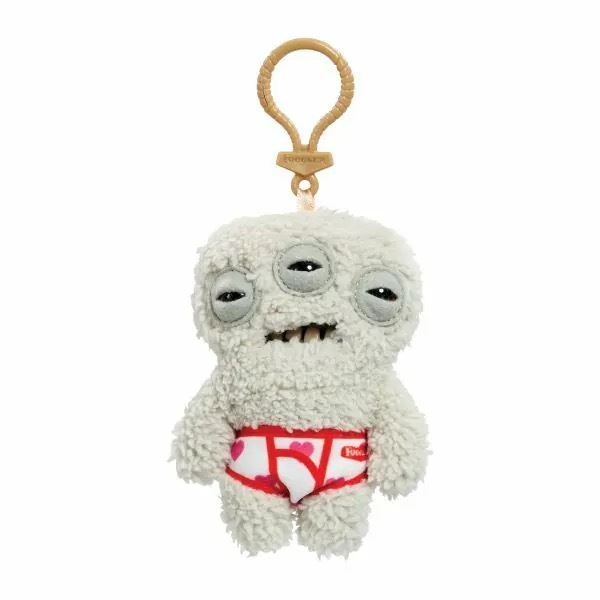 Fuggler Key Ring S4 Annoyed Alien (Grey) 毛絨掛飾系列-底褲煩惱星怪(灰色)
