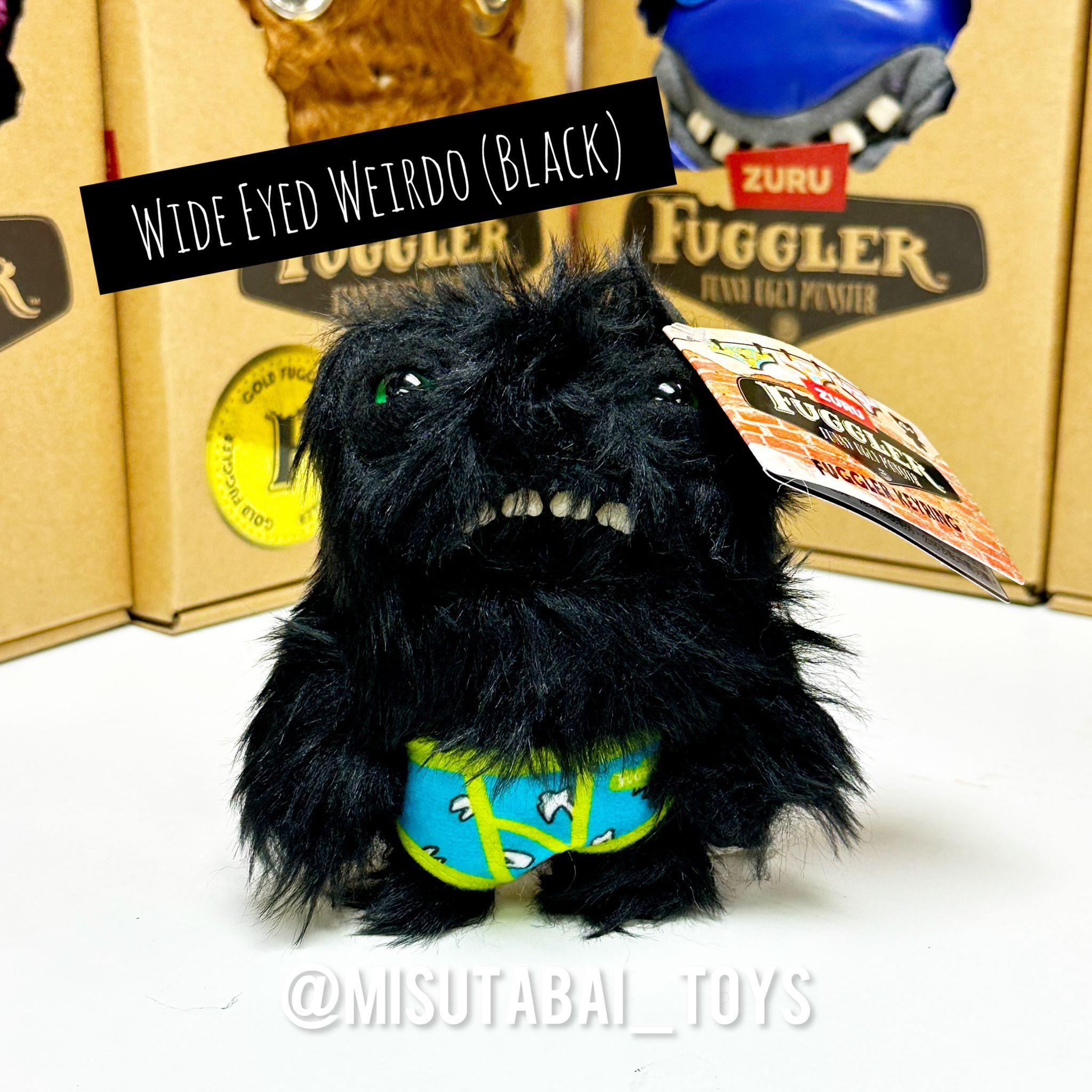 FG74171 Fuggler Key Rings S4 Wide Eyed Weirdo (Black)