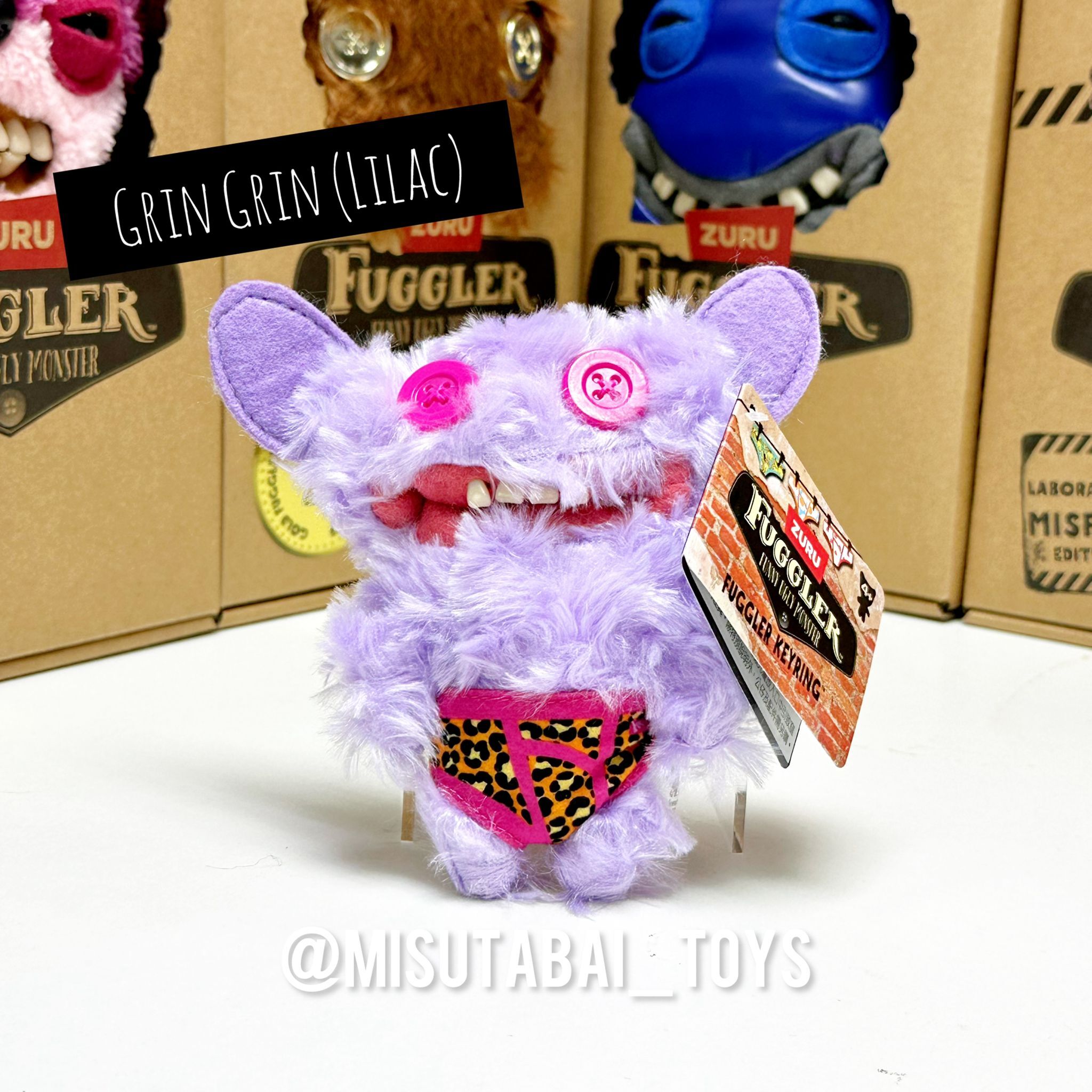 FG74102 Fuggler Key Rings S4 Grin Grin (Lilac)