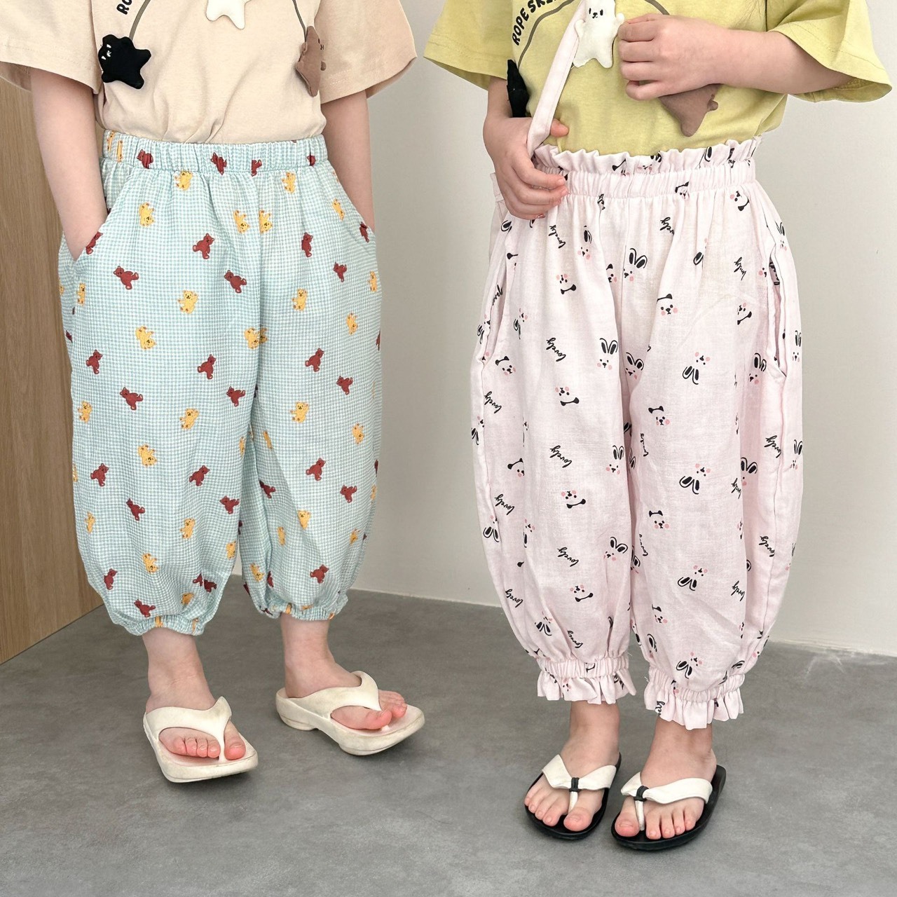 可愛束口防蚊褲