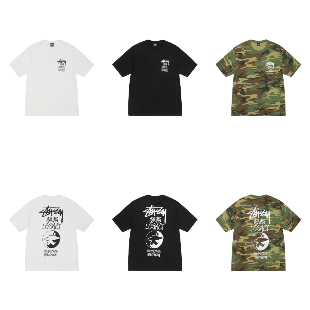 "現貨" Stussy 25SSOUR LEGACY WORK SHOP SURFMAN TEE PIGMENT DYED 衝浪人文字t