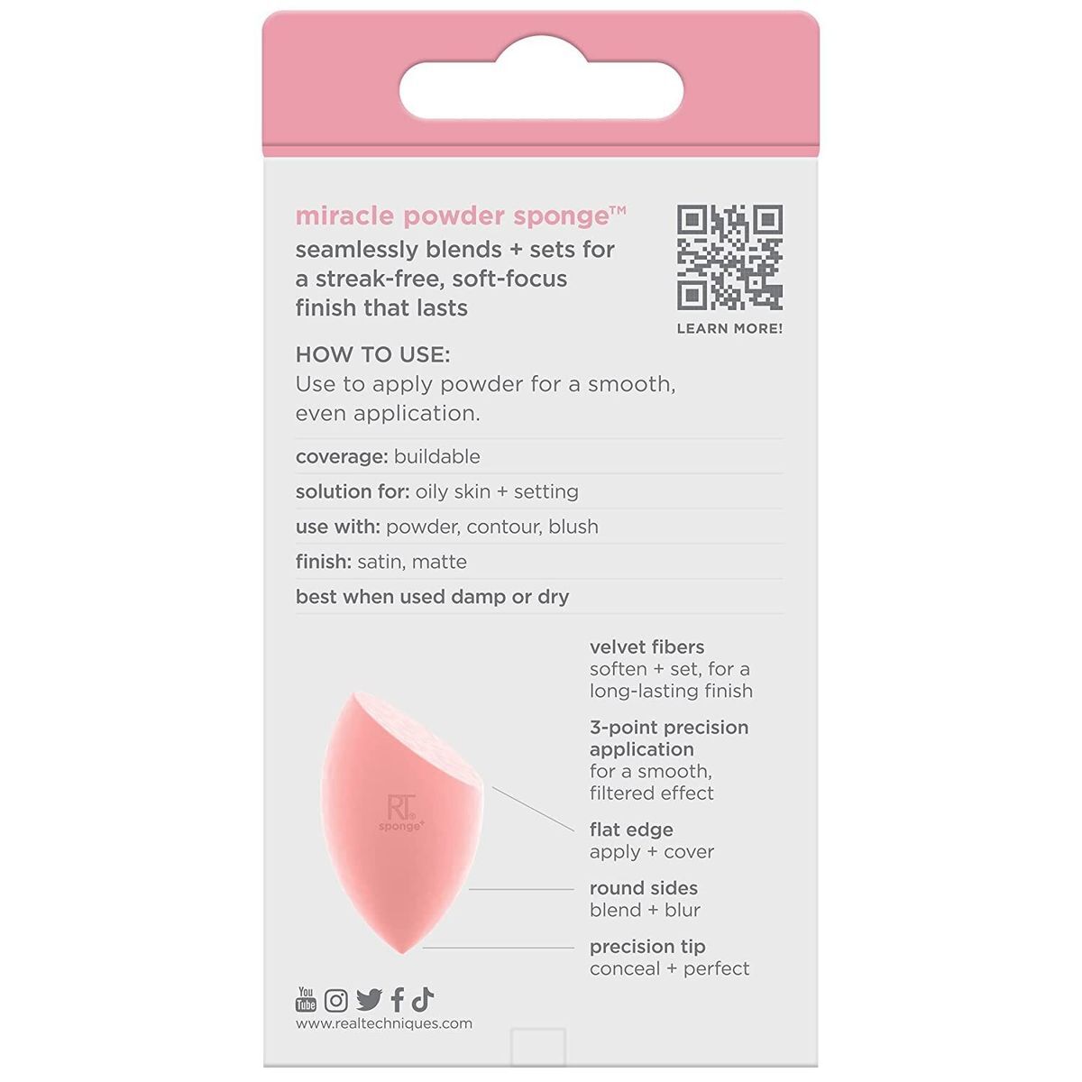 Real Techniques 魔法絲絨美妝蛋【單個裝】