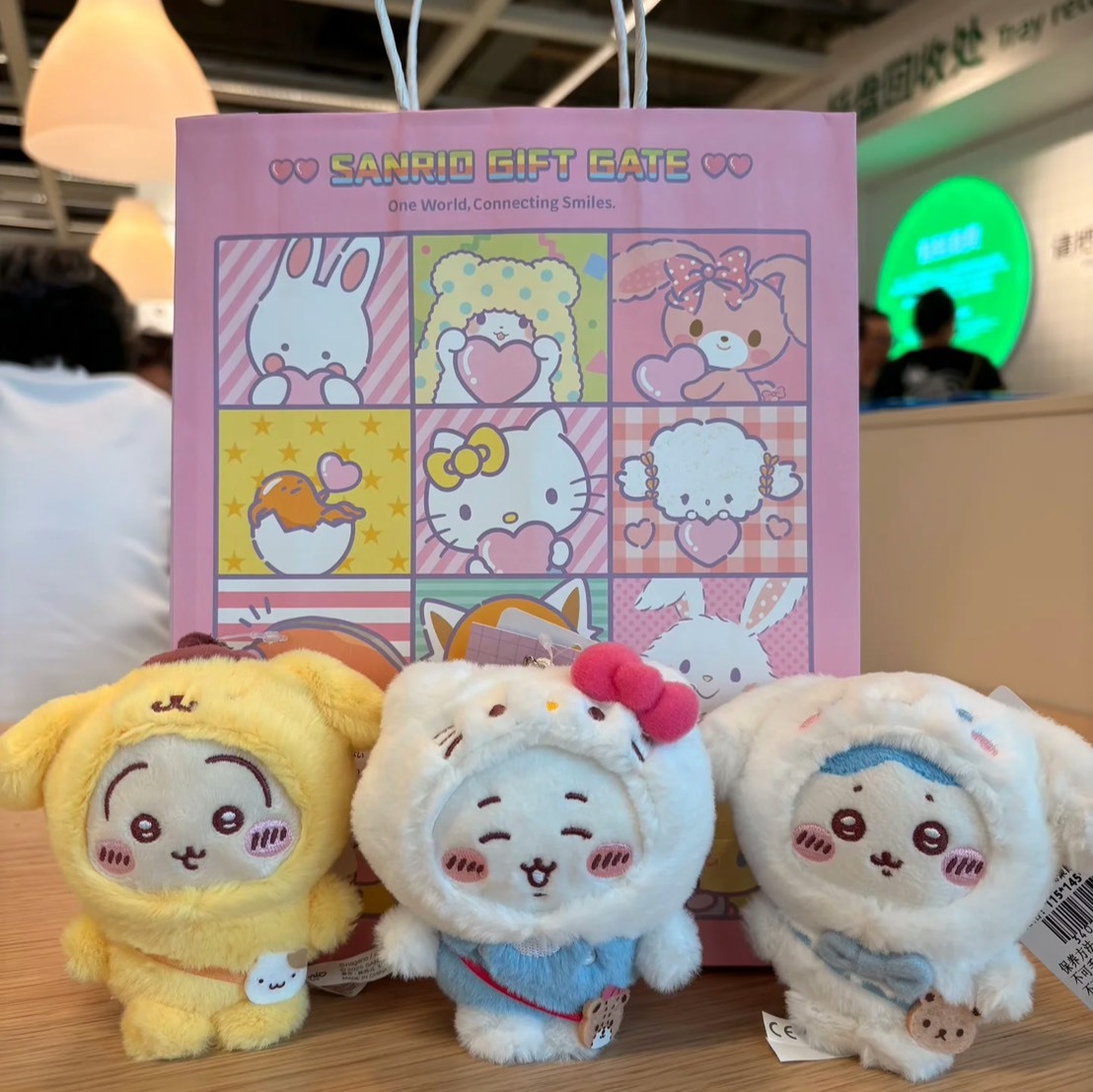 吉伊卡哇 Chiikawa Secret x 三麗鷗 Sanrio 毛絨 吊飾 公仔 掛件 小巴 烏薩奇 吉伊 美樂蒂 布丁狗 凱蒂貓 大耳狗