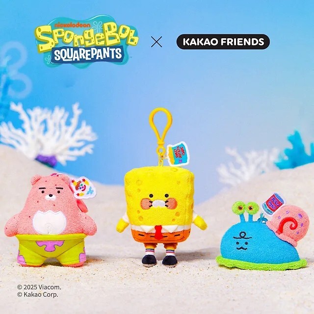 【OWN】Kakao Friends X SpongeBob SquarePants 海綿寶寶 限量聯名 吊飾玩偶 公仔 韓國限定 限時優惠 派大星 小蝸 萊恩 春植 JORDY