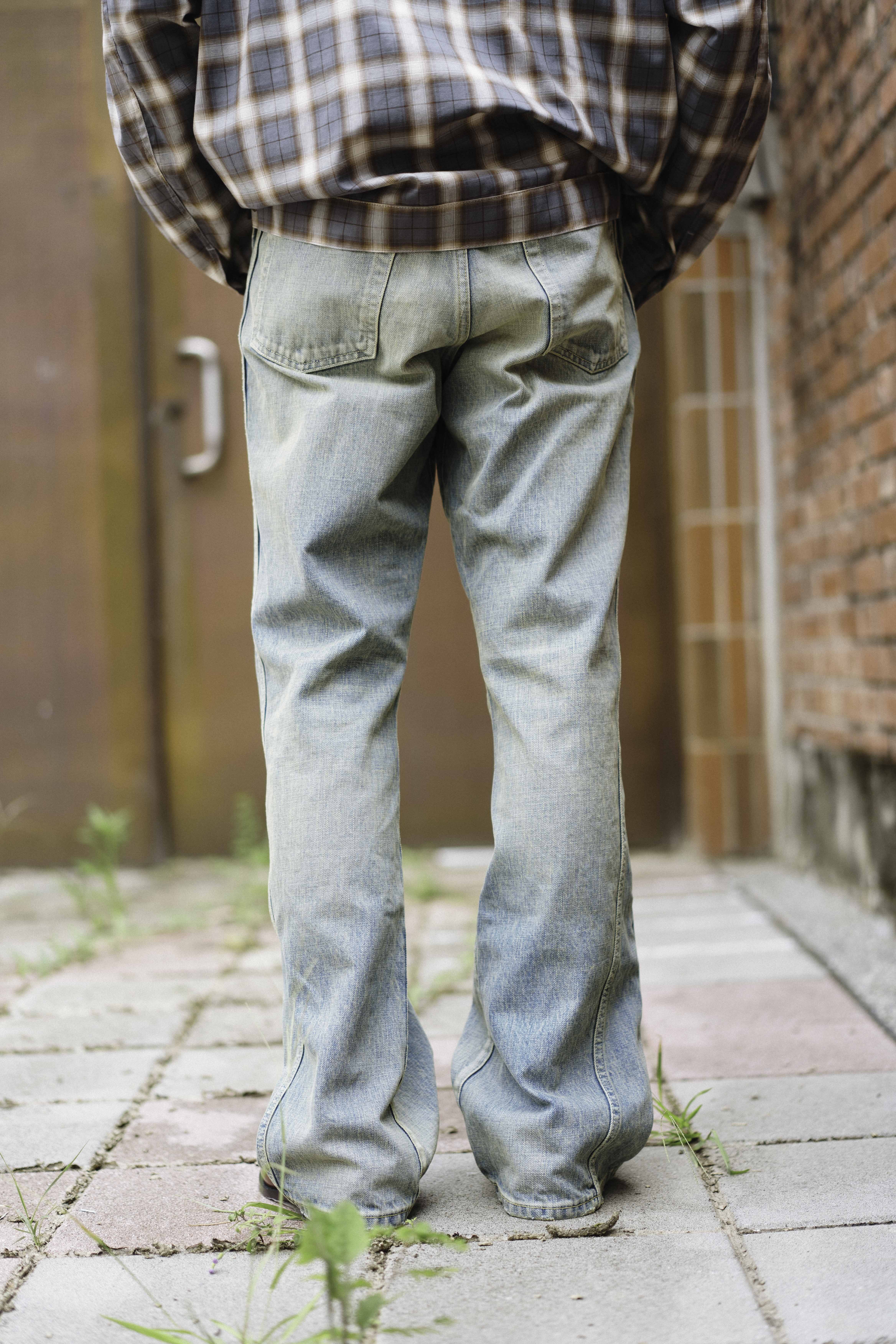 ROTOL - TRIPLE SEAMS 6P DENIM FLARE DAMAGE / INDIGO