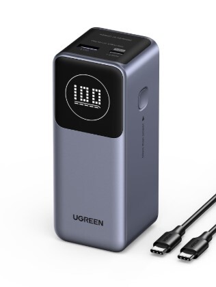 （2026新年限時優惠）UGREEN PD100W高功率充電寶 12000 mAh PB724 GY (35526)