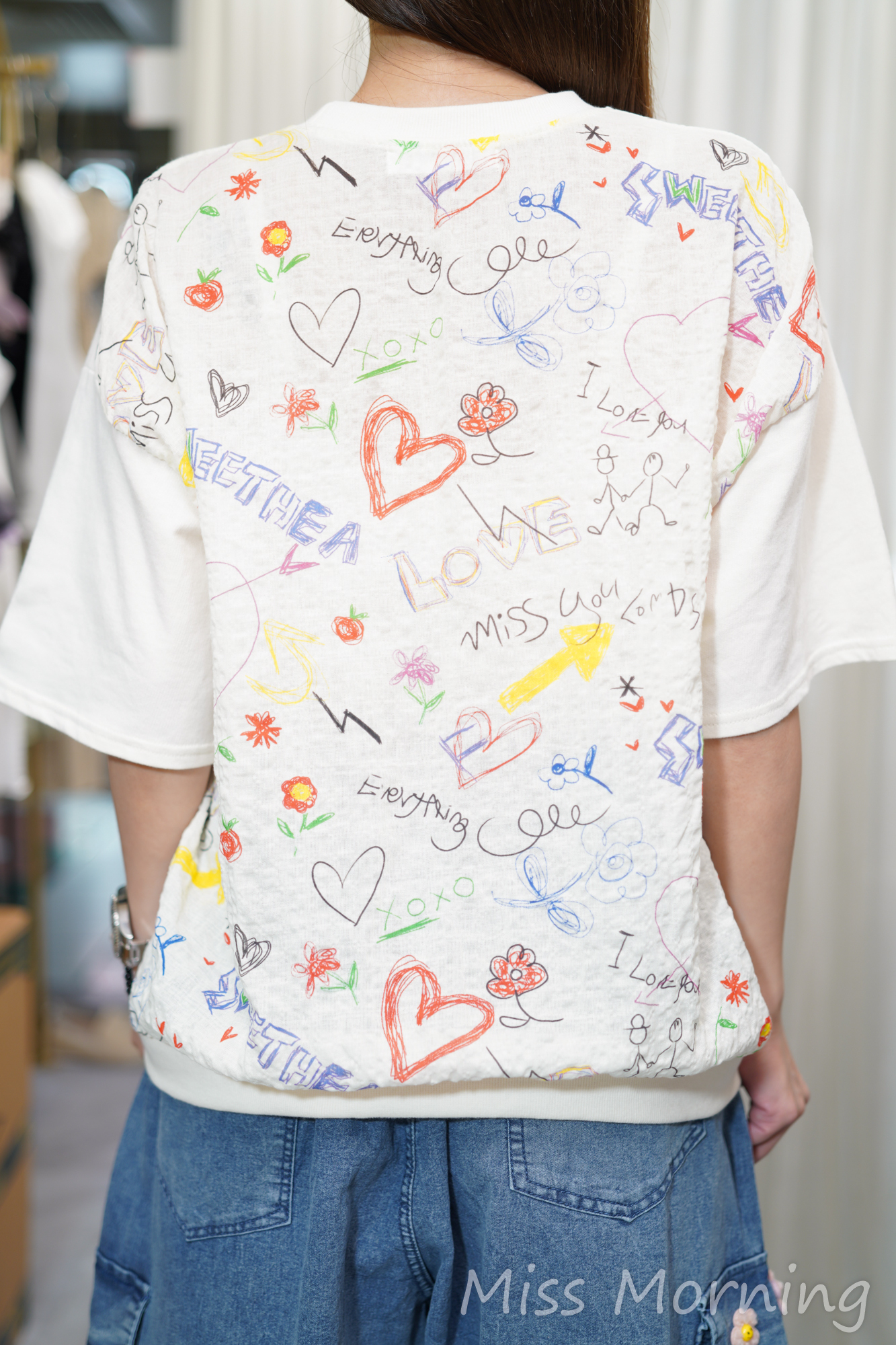 薄珠底靚料上衣(14681)