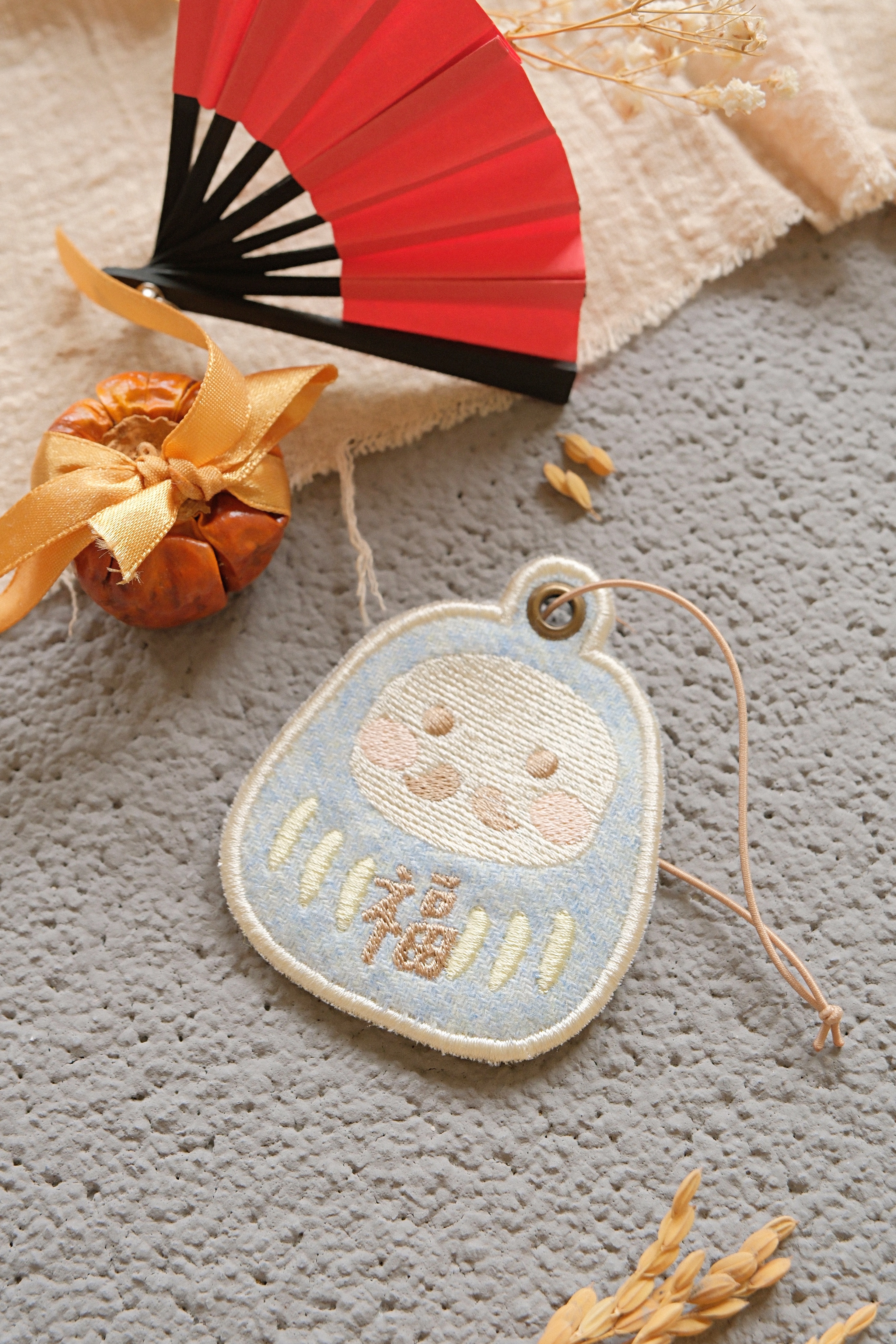 Hi Y.P store-姓名吊牌-獨家設計-達摩 ( 藍 )