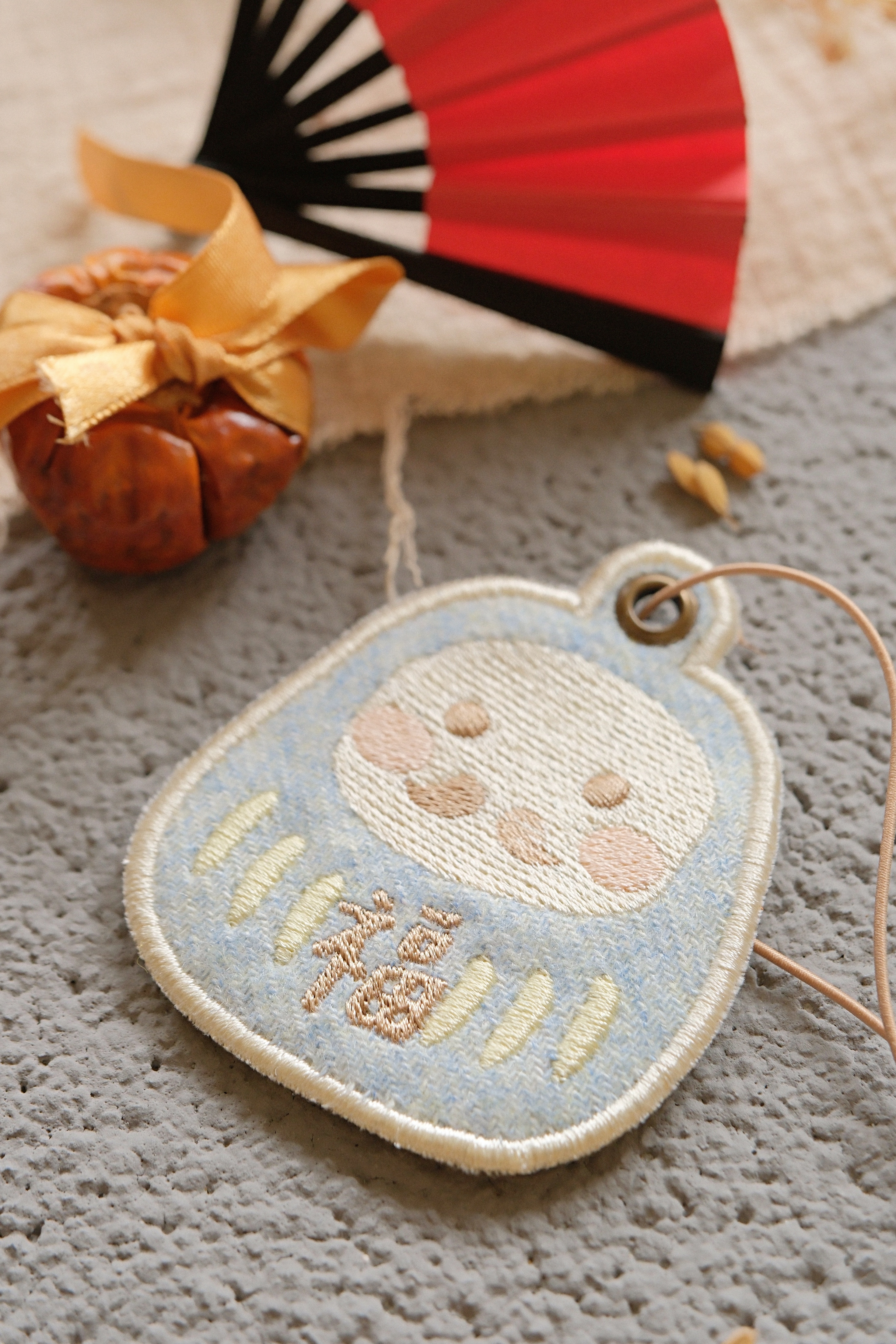 Hi Y.P store-姓名吊牌-獨家設計-達摩 ( 藍 )