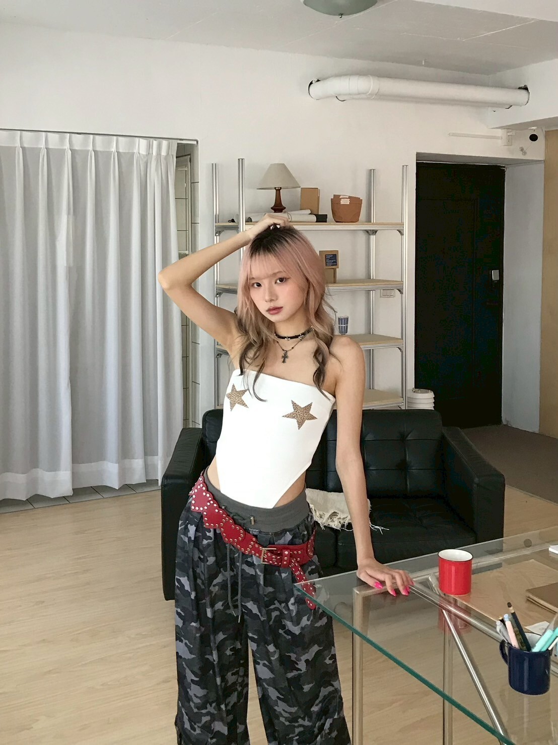 狂野日記🐆星星豹紋平口連體衣