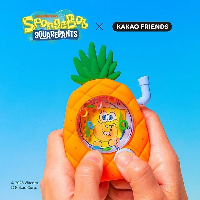 【OWN】Kakao Friends X SpongeBob SquarePants 海綿寶寶 限量聯名 療癒小玩具 鳳梨 吊飾