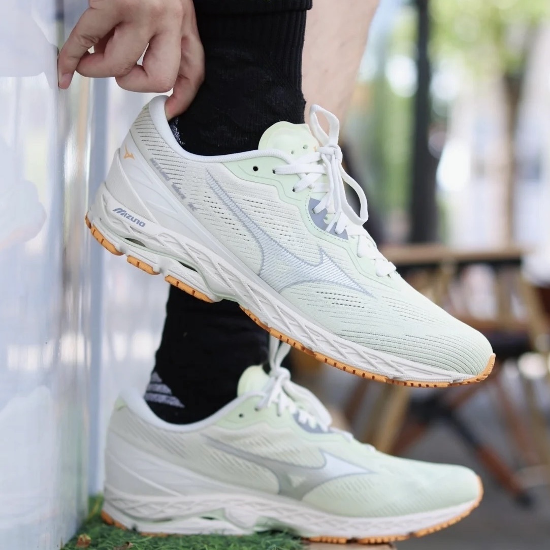 Mizuno 美津濃 Wave 超輕量 夏日哈密瓜 淺綠色 綠橘 y2k 男女同款 復古休閒慢跑鞋 D1GH251004