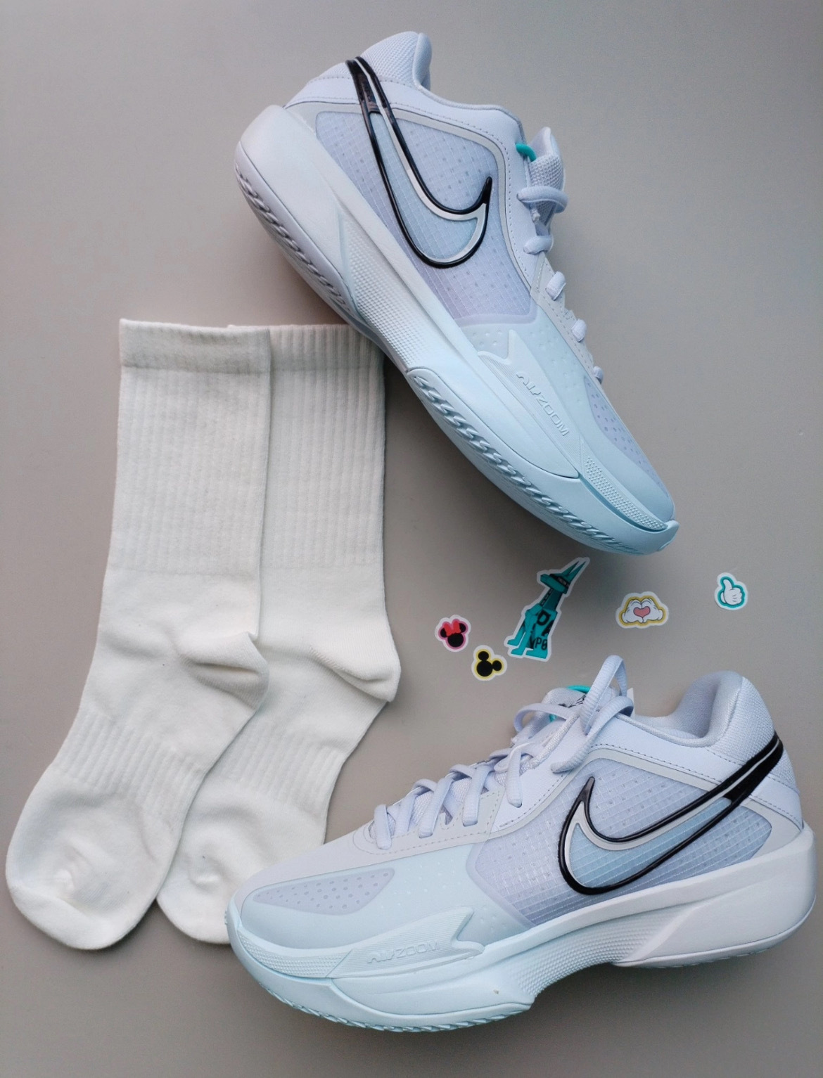 男鞋 NIKE AIR ZOOM GT CUT CROSS EP 冰藍 緩震 實戰 籃球鞋【HF0231-004】GTCUT