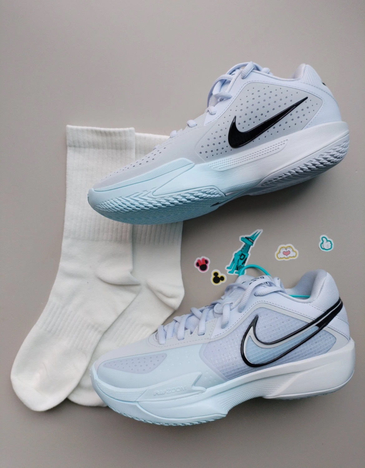 男鞋 NIKE AIR ZOOM GT CUT CROSS EP 冰藍 緩震 實戰 籃球鞋【HF0231-004】GTCUT