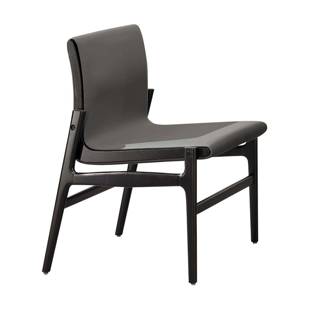 高登工業風皮革實木餐椅/單椅/休閒椅/洽談椅/商務椅(兩色可選)