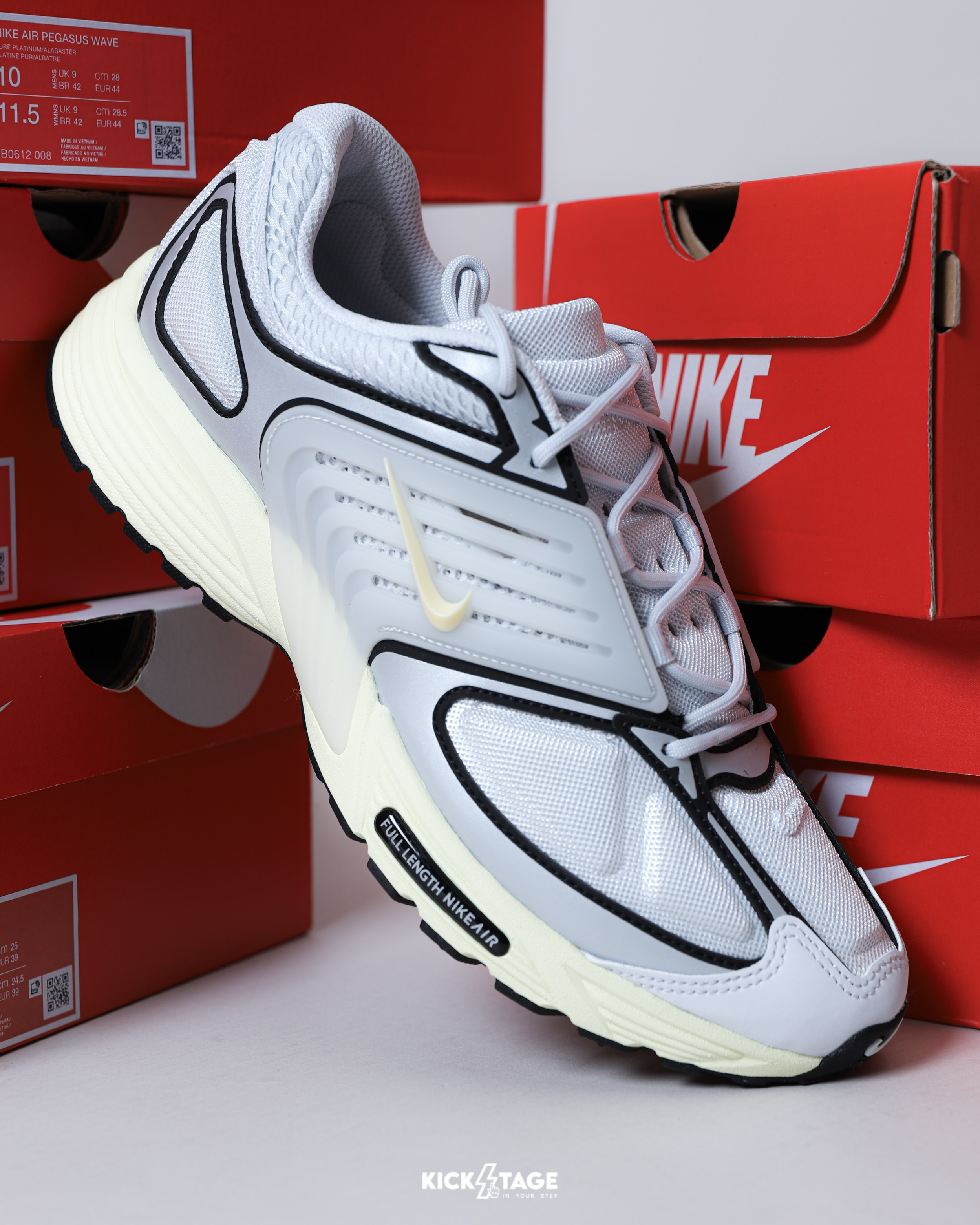 男鞋 NIKE AIR PEGASUS WAVE 'Pure Platinum' 石膏白 網布 緩震 復古 運動 休閒鞋【IB0612-008】