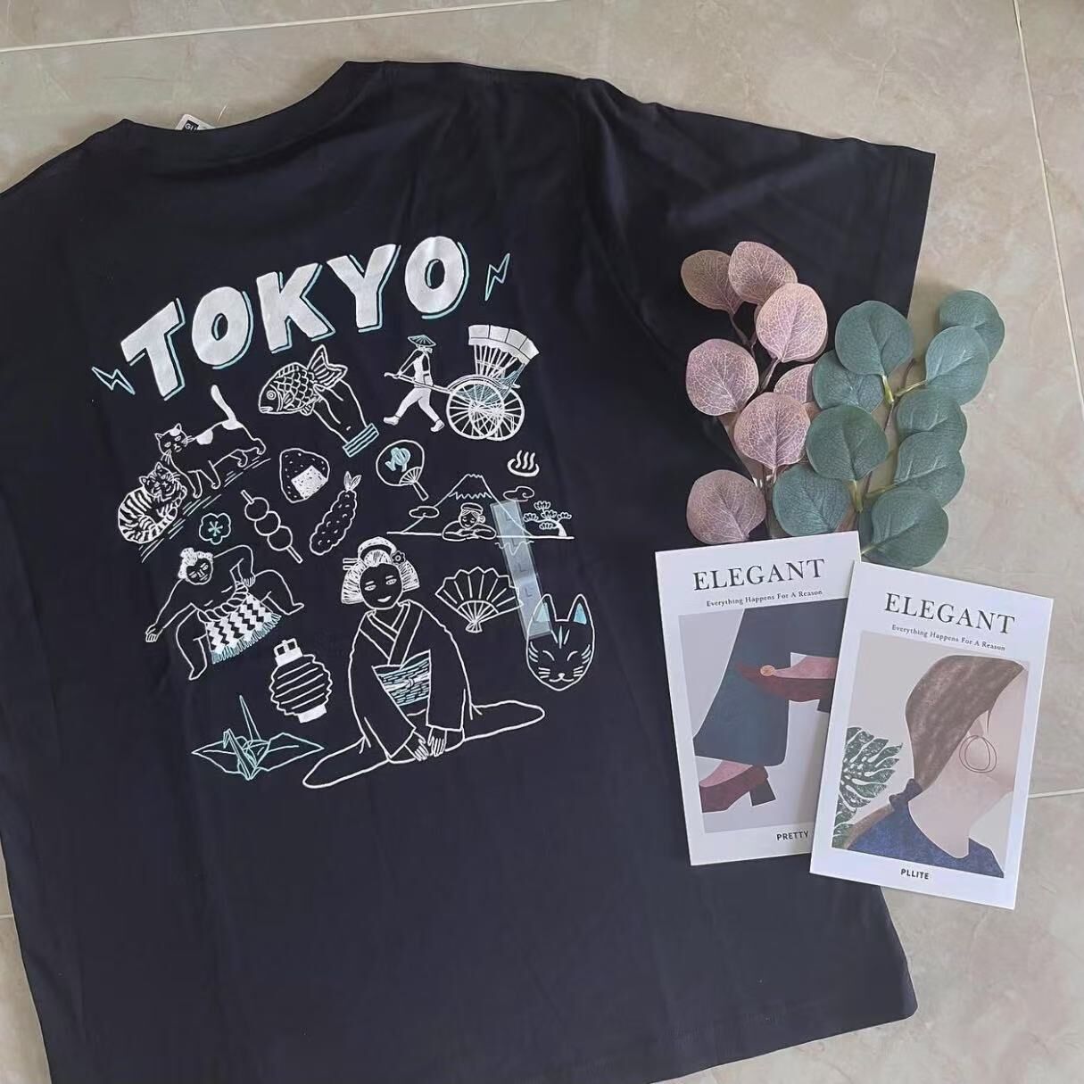 🇯🇵日本代購GU x QOONANA TOKYO BACK PRINT TEE