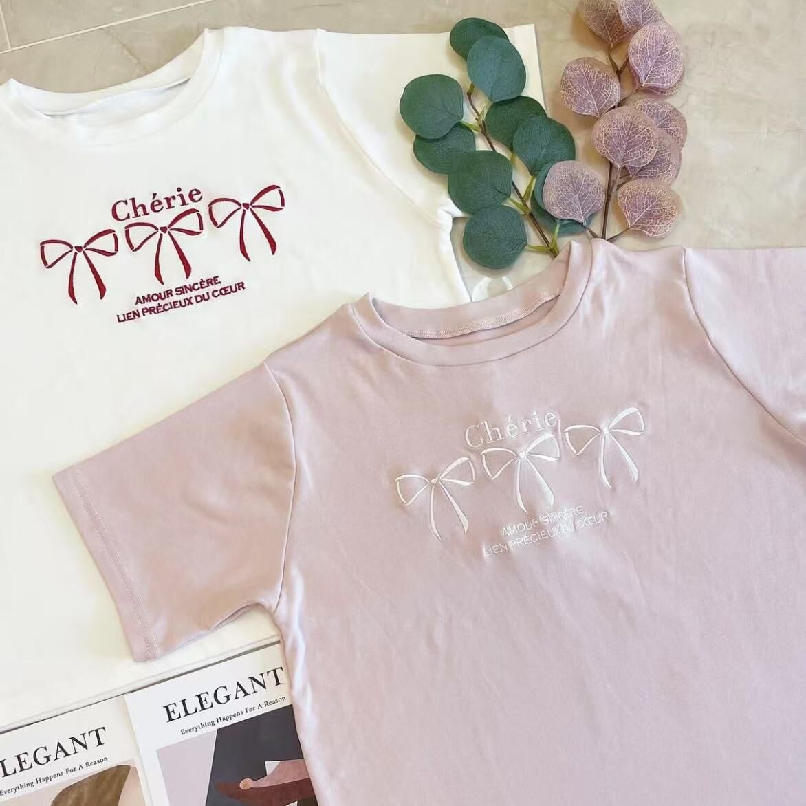 🇯🇵日本代購款GNL RIBBON BOW LOGO TEE