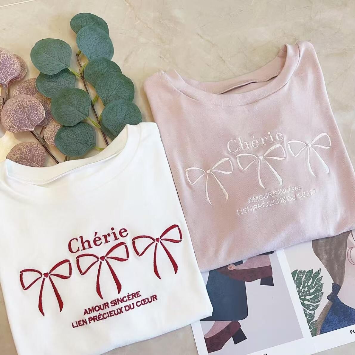 🇯🇵日本代購款GNL RIBBON BOW LOGO TEE