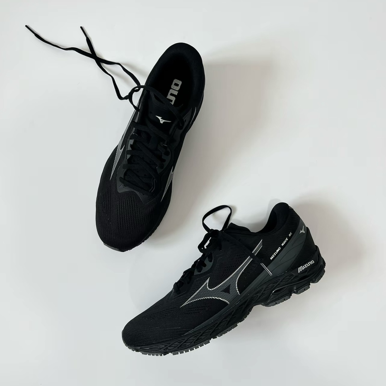 Mizuno 美津濃 Wave RC 超輕量 黑武士 黑銀灰訓練鞋 y2k 男女同款 復古休閒慢跑鞋 D1GH251001