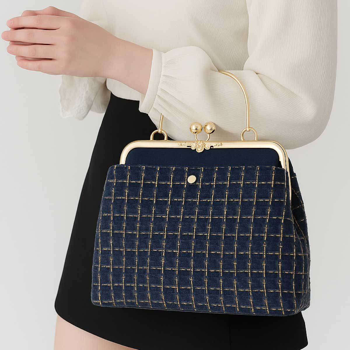 三層口金手提包【成品包】