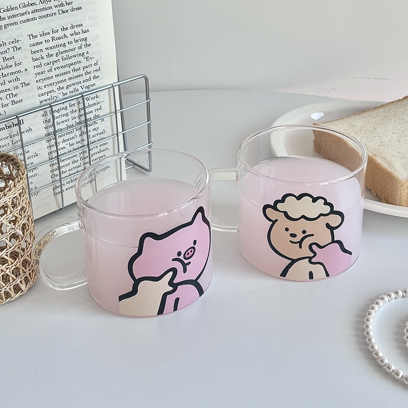 戳戳你的臉!小豬小羊對杯組