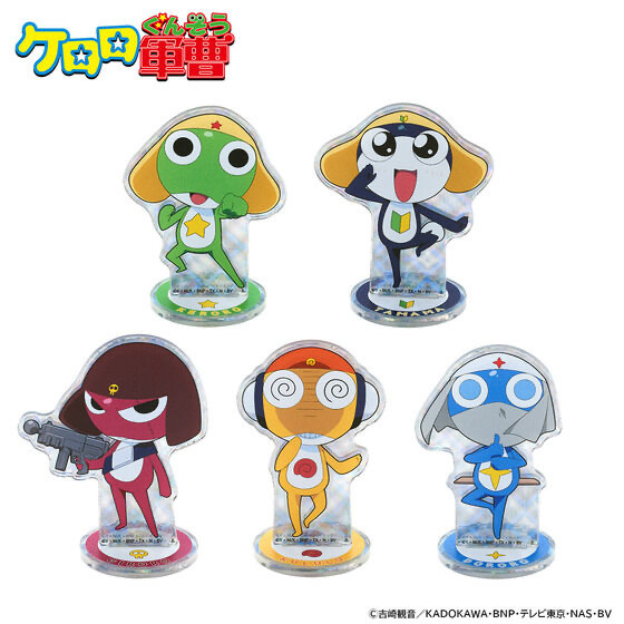 232645 Pbandai 預訂 2025/9月 ケロロ軍曹 キラキャラアクリルスタンド(全5種)