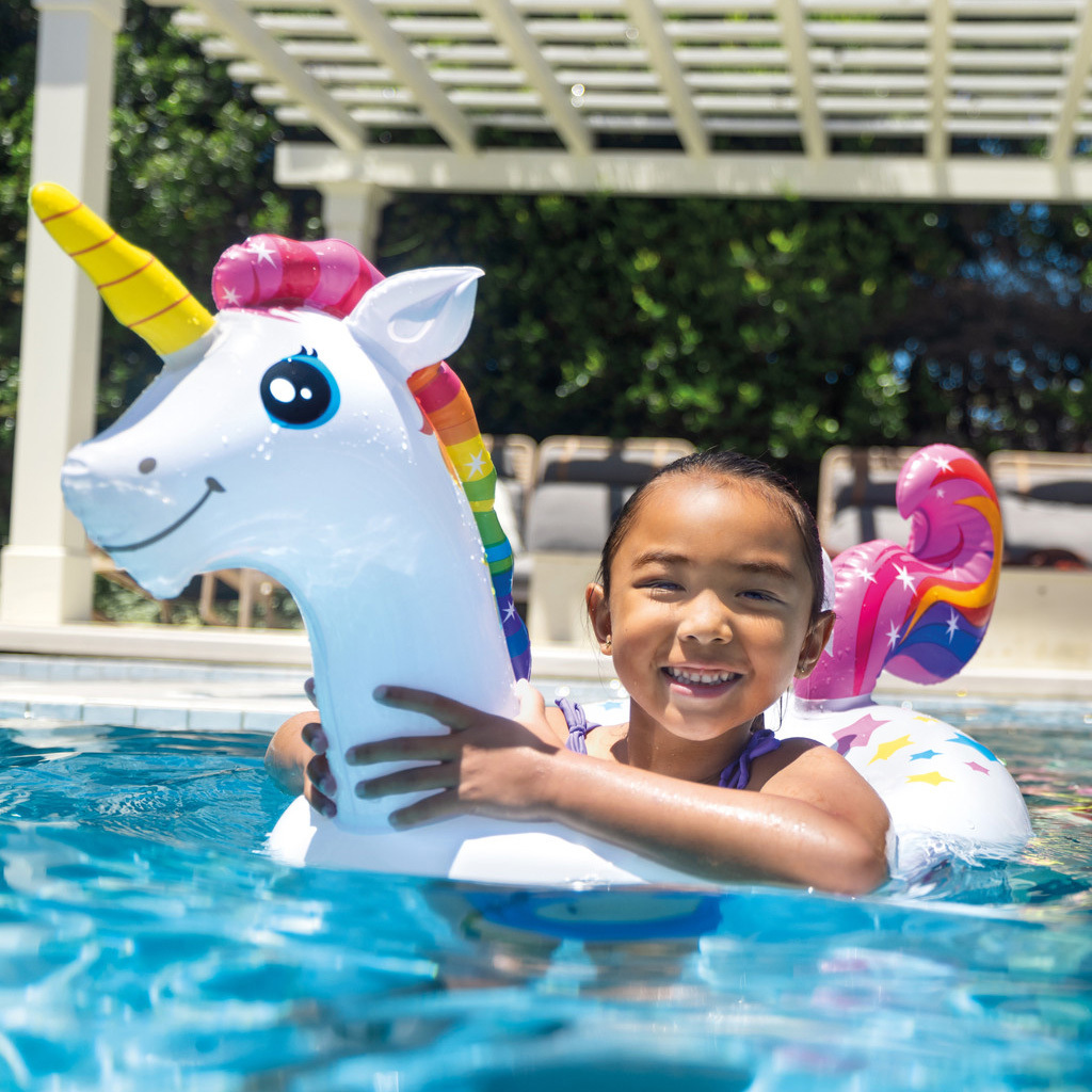 動物造型充氣泳圈水泡 - 白