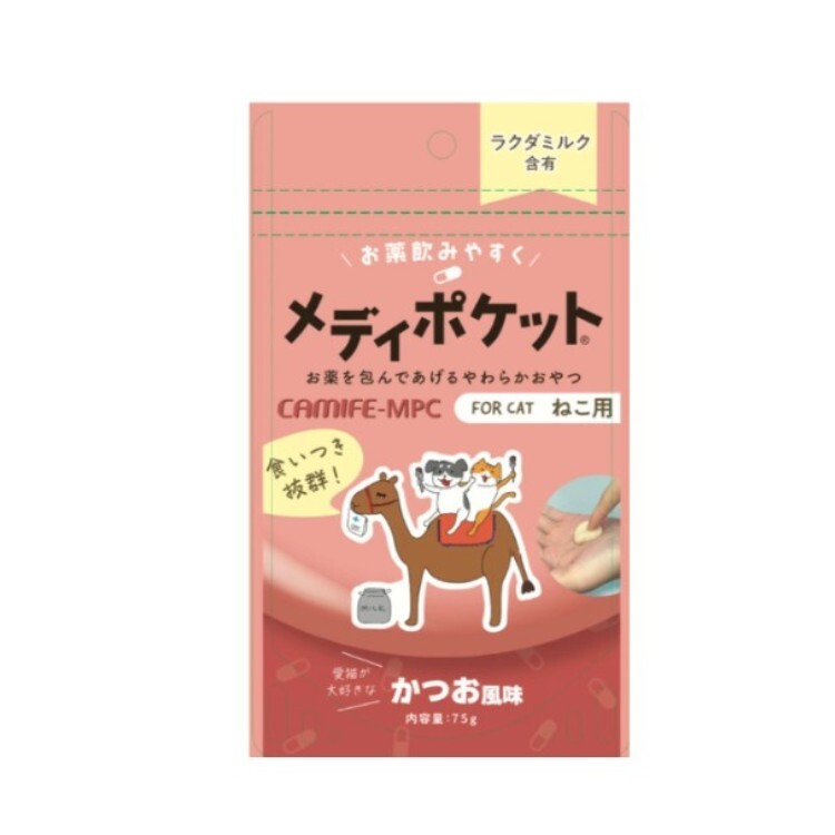 CAMIFE-MPC 貓用 駱駝奶 鰹魚口味 餵藥波波 15gx5袋