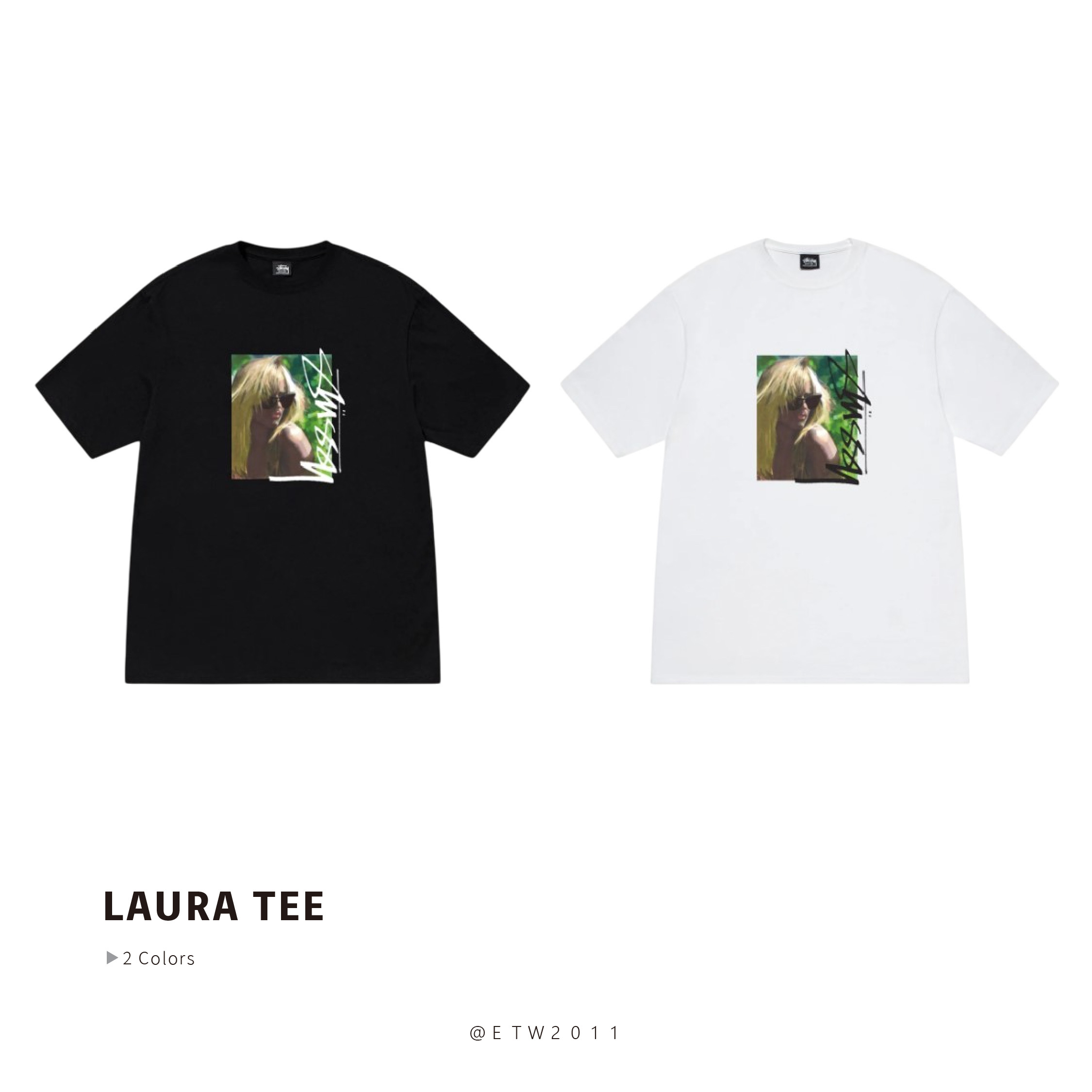 ☆ETW☆【EASY TO WEAR】Stussy 25SS LAURA TEE 女孩 圖像 短袖 短T 短TEE