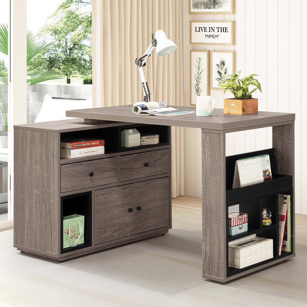 喬達4尺多功能L型伸縮書桌/工作桌/辦公桌