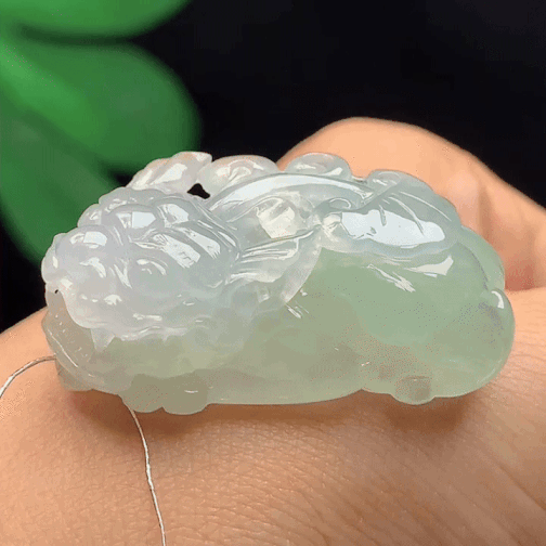 616326 翡翠冰種招財貔貅