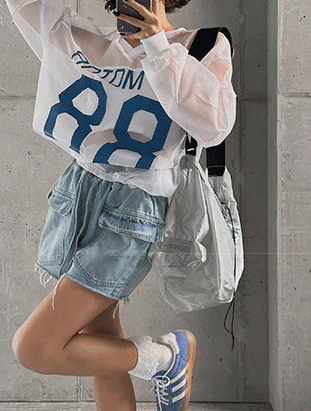 ᴴᴼᵀ ▸▸店長推薦◃◃春夏新款/掀蓋大口袋短褲 MANIFEST正韓🇰🇷