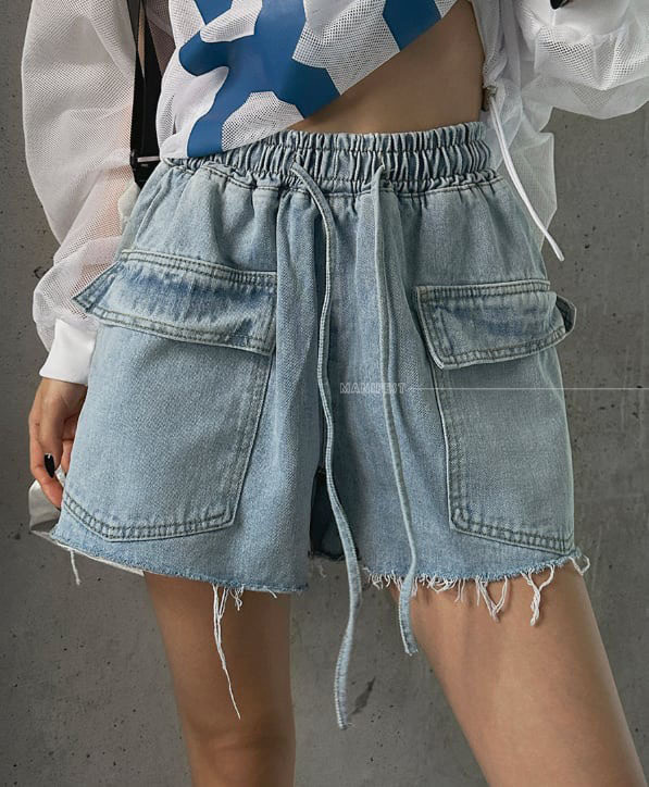 ᴴᴼᵀ ▸▸店長推薦◃◃春夏新款/掀蓋大口袋短褲 MANIFEST正韓🇰🇷