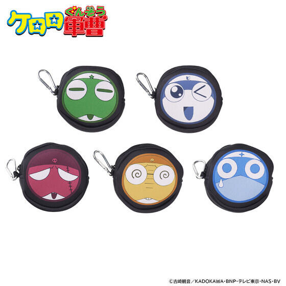 232648 Pbandai 預訂 2025/9月 ケロロ軍曹 丸形ポーチ(全5種)