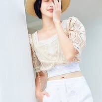 BC1EB055B1 法式生活蕾絲刺繡短褲