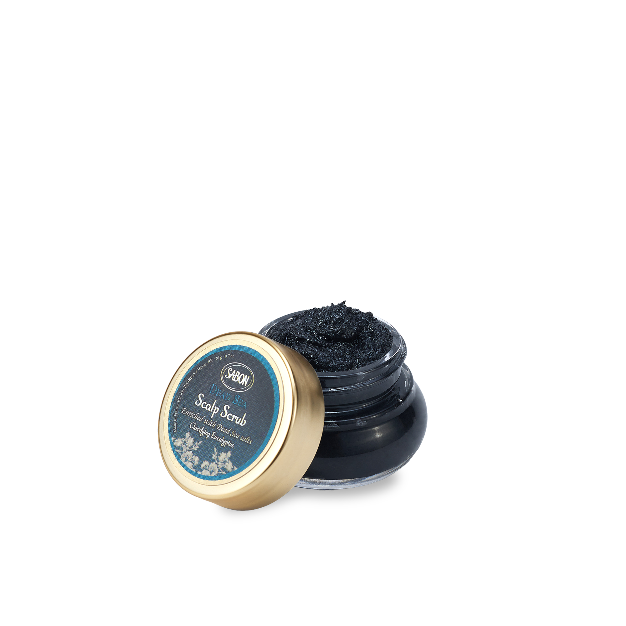 淨煥尤加利 死海黑礦泥頭皮磨砂膏20g