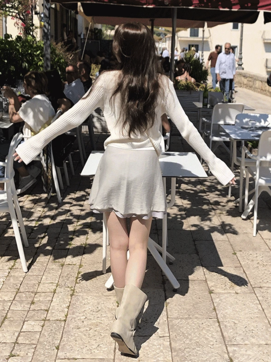 預訂｜SLOWAND #SLOWMADE 雙層感迷你裙 (2 Color)