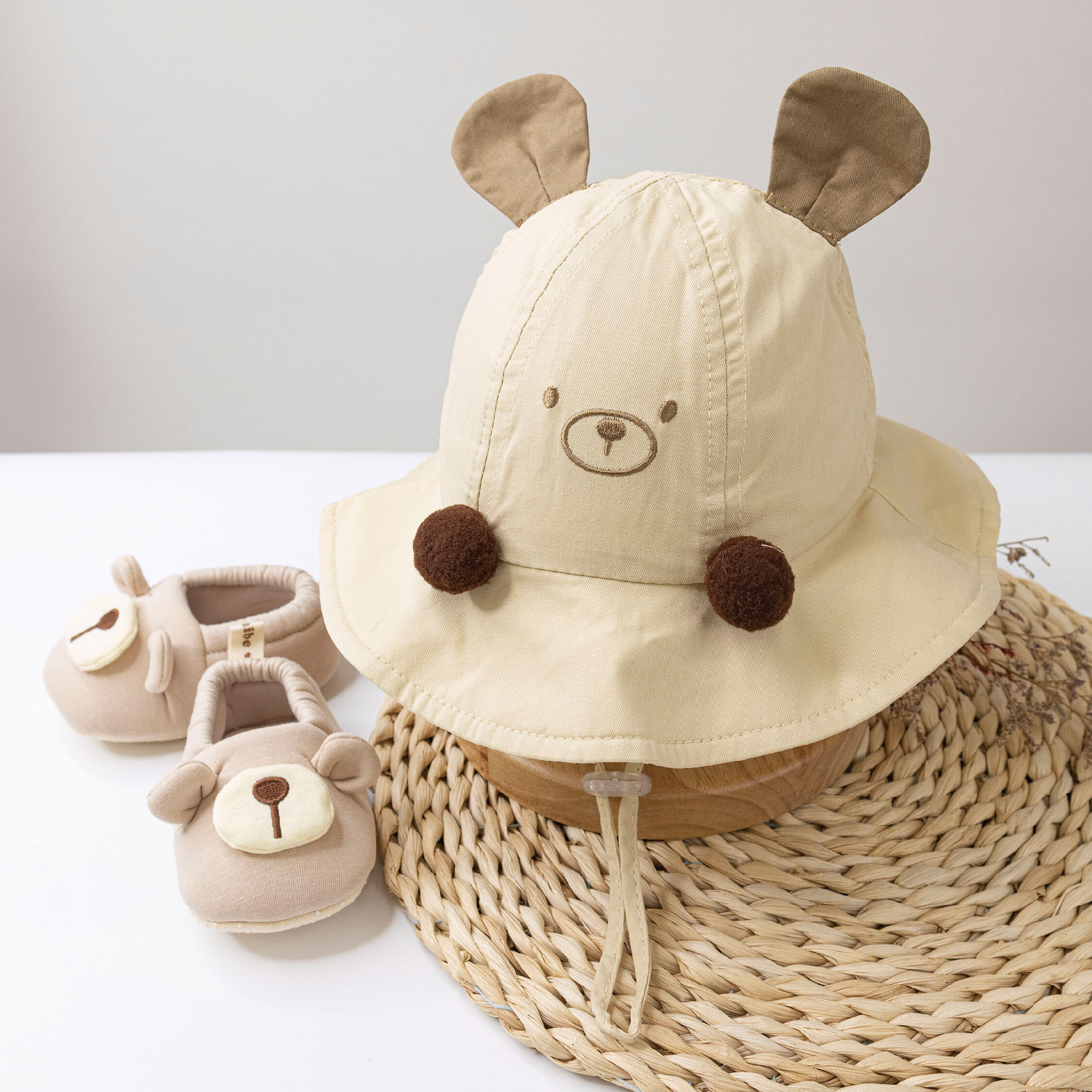 【JA1532】動物造型棉質親膚漁夫帽