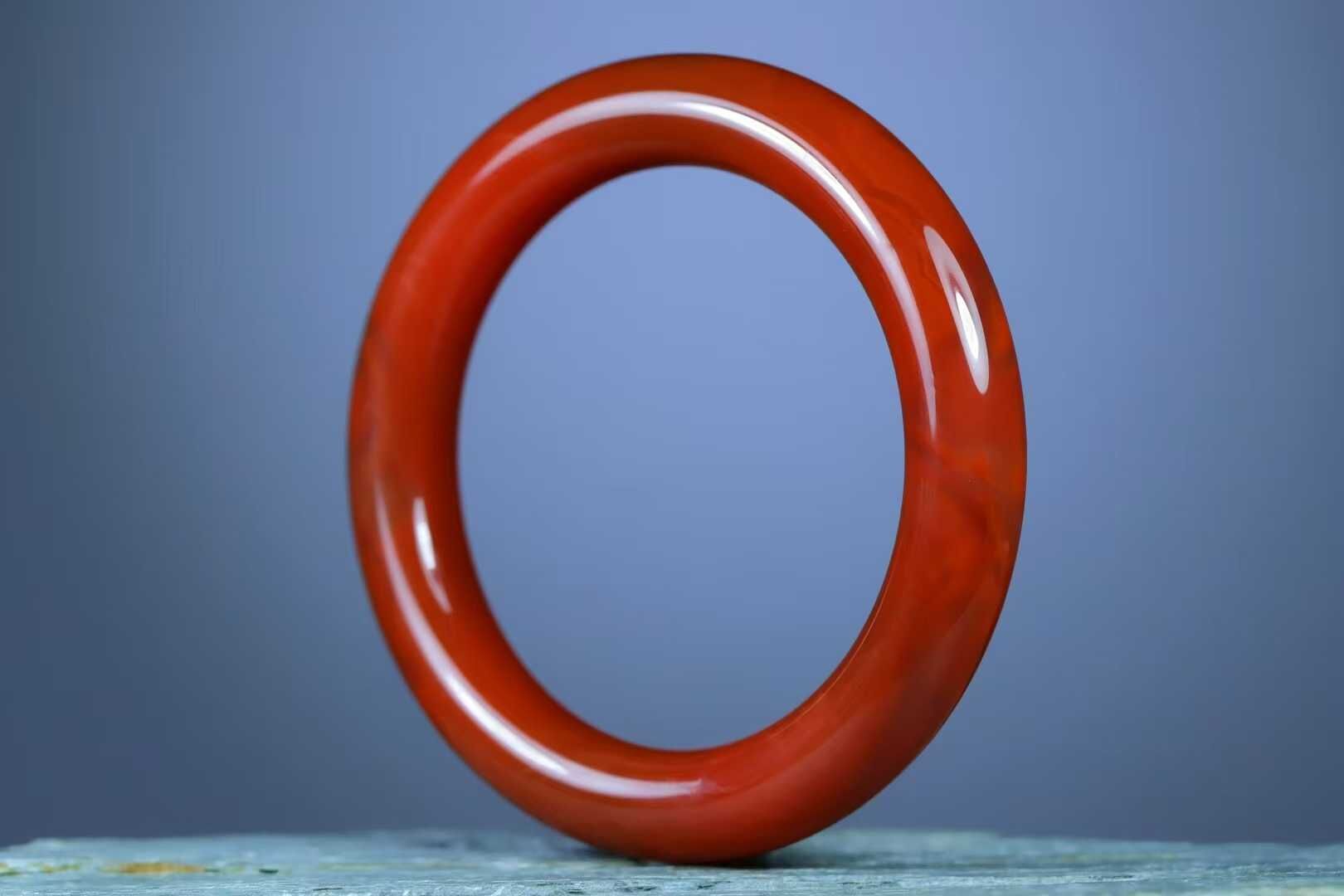 61621 60mm南紅圓條玉鐲 (58-60)