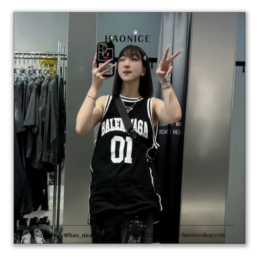 【HAO NICE】重返校園✨Balenciaga 巴黎世家 上海經銷商🔥球隊風無袖球衣 號碼衣 籃球服 運動背心