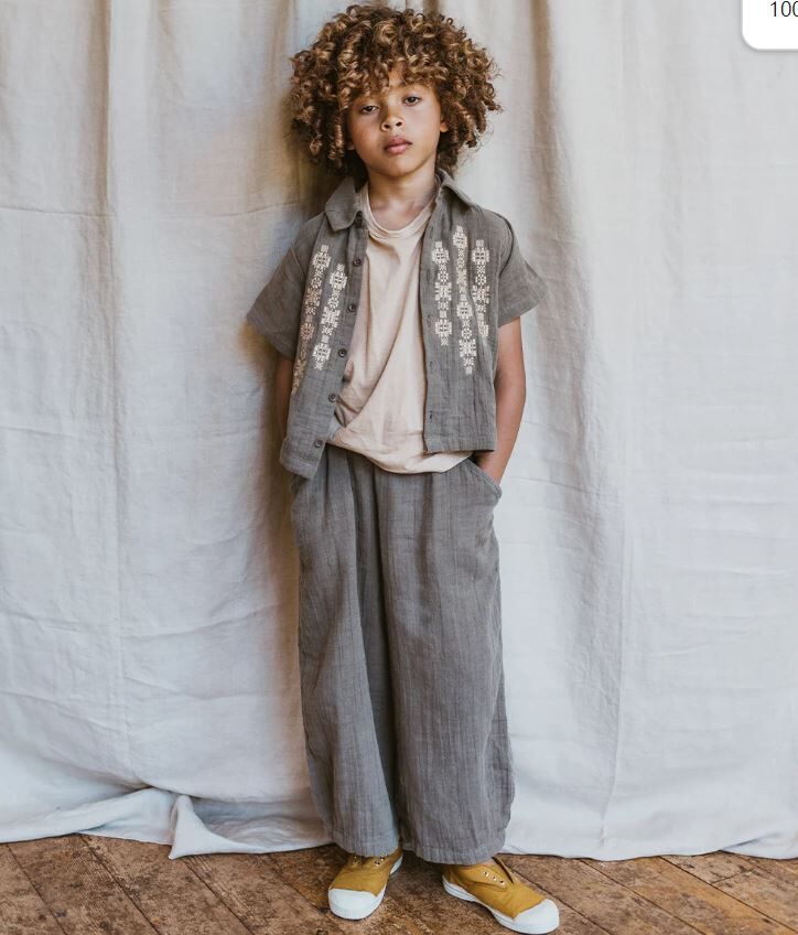 MABLI  棉質褶皺長褲 Crinkle Pants - Koala