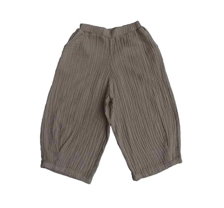 MABLI  棉質褶皺長褲 Crinkle Pants - Koala